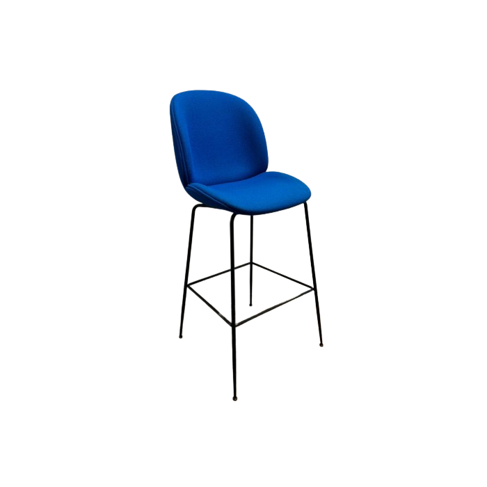 Tabouret Beetle Bar Chair Rembourré - Bleu (Outlet)