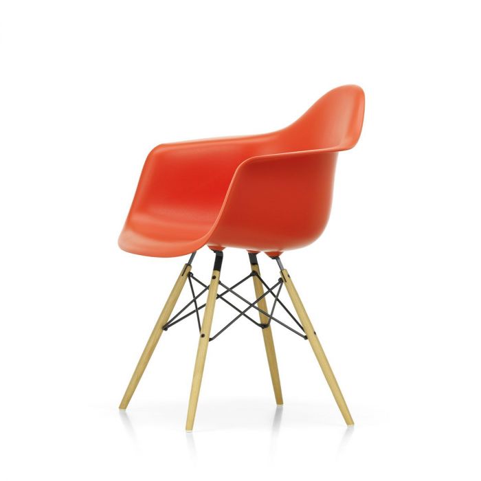 Eames fauteuil DAW - Rouge Coquelicot / Erable clair (Outlet)