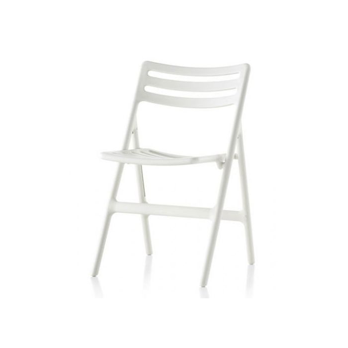 Air-chair pliante blanc - sans accoudoirs