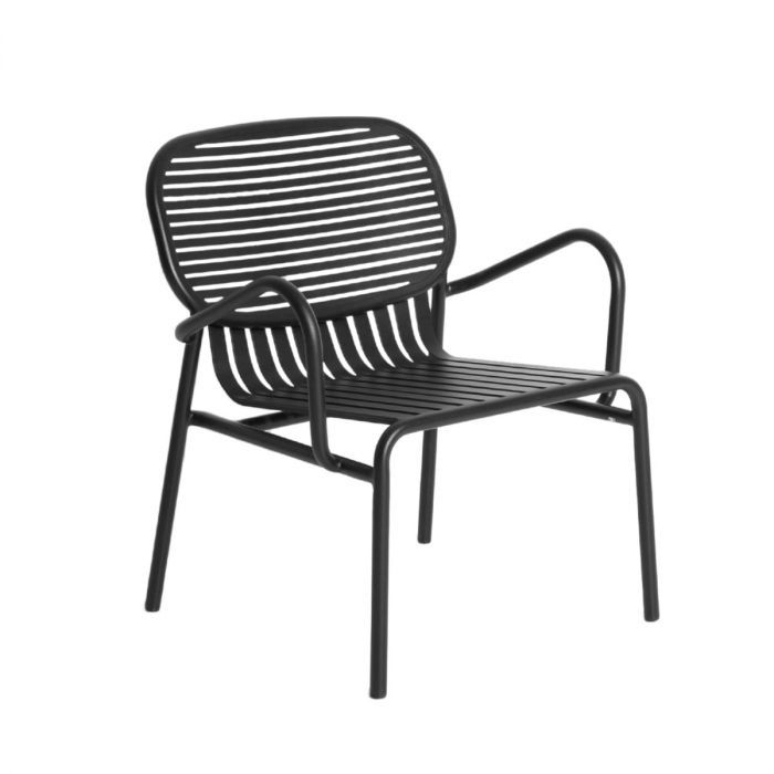 Fauteuil bas de jardin Week-end - Noir (Outlet)