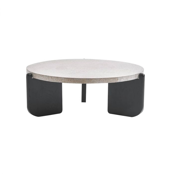 Nat table basse - noir/ terrazzo