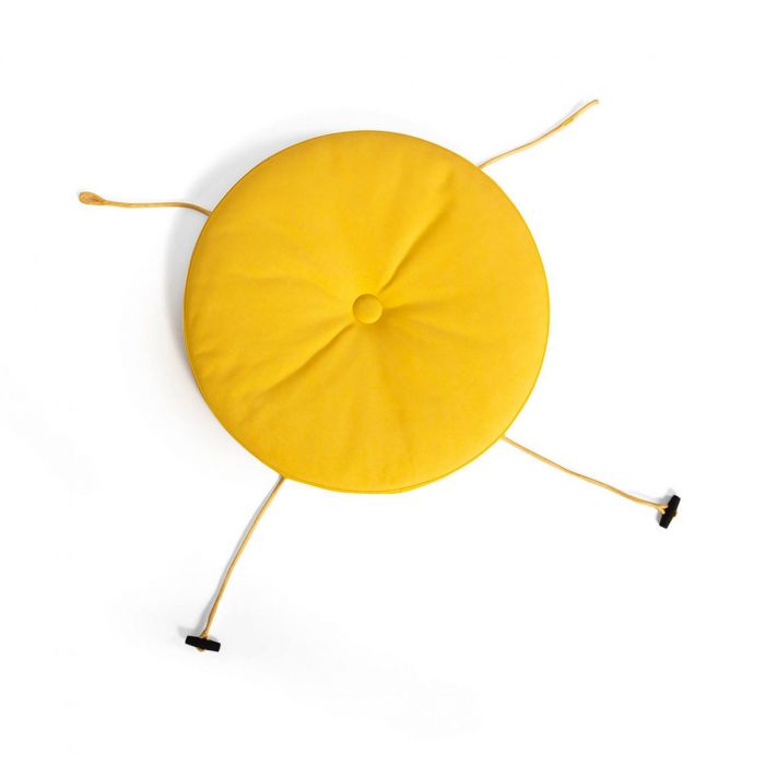 Coussin d’assise pour chaise et fauteuil Toni - Jaune soleil