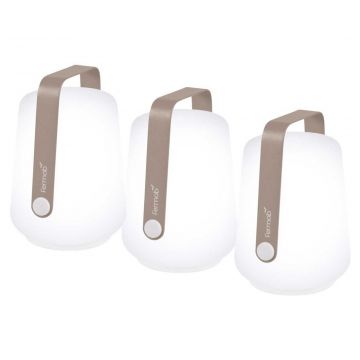 Balad Lampe H12 cm - lot de 3 - Muscade (Outlet)