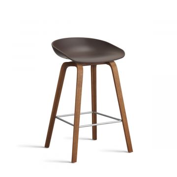 About a stool AAS 32-Bordeaux -Pieds noyer-Taille 1