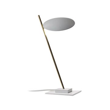 Lampe de table Lederam T1 - Blanc / Or (Outlet)