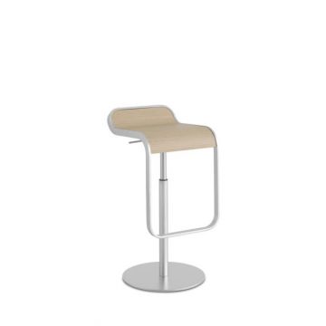 Tabouret réglable LEM 55/67 - Hêtre / Chrome Mat (Outlet)