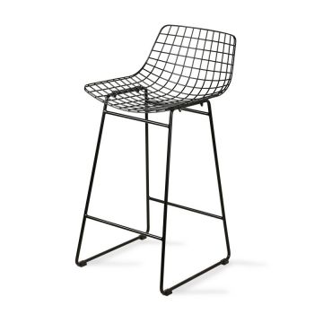 Wire Bar Stool - Noir (Outlet)