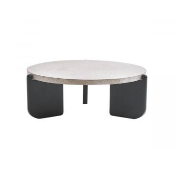 Nat table basse - noir/ terrazzo