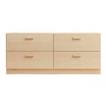 Relief Chest of drawers, low with plinth