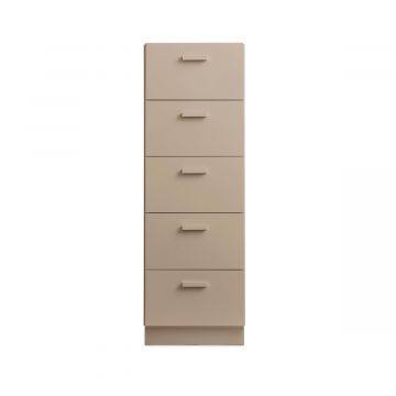 Relief Chest of drawers, tall with plinth